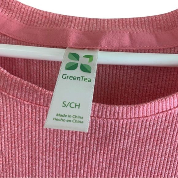 Green Tea Tie Front Short Sleeve Shirt NWT - Picture 4 of 4